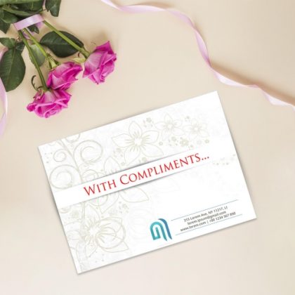 Flat Compliment Cards